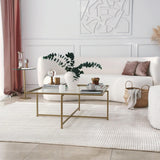 Masuta de cafea Sun S411, Aur, 85x35x85 cm