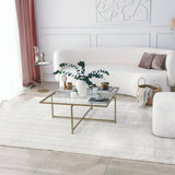Masuta de cafea Sun S411, Aur, 85x35x85 cm