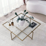 Masuta de cafea Sun S411, Aur, 85x35x85 cm