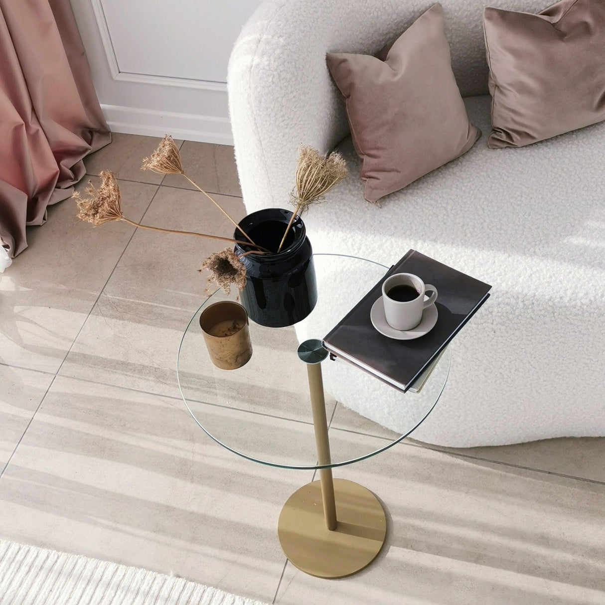 Măsuță de cafea Social, Diverse culori, 40x40x50 cm - Auriu | SKU: 552NOS1433 | Măsuță de cafea Social, 40x40x50 cm, varianta Auriu, produs pentru amenajarea locuinței, disponibil online în România la CasaMob