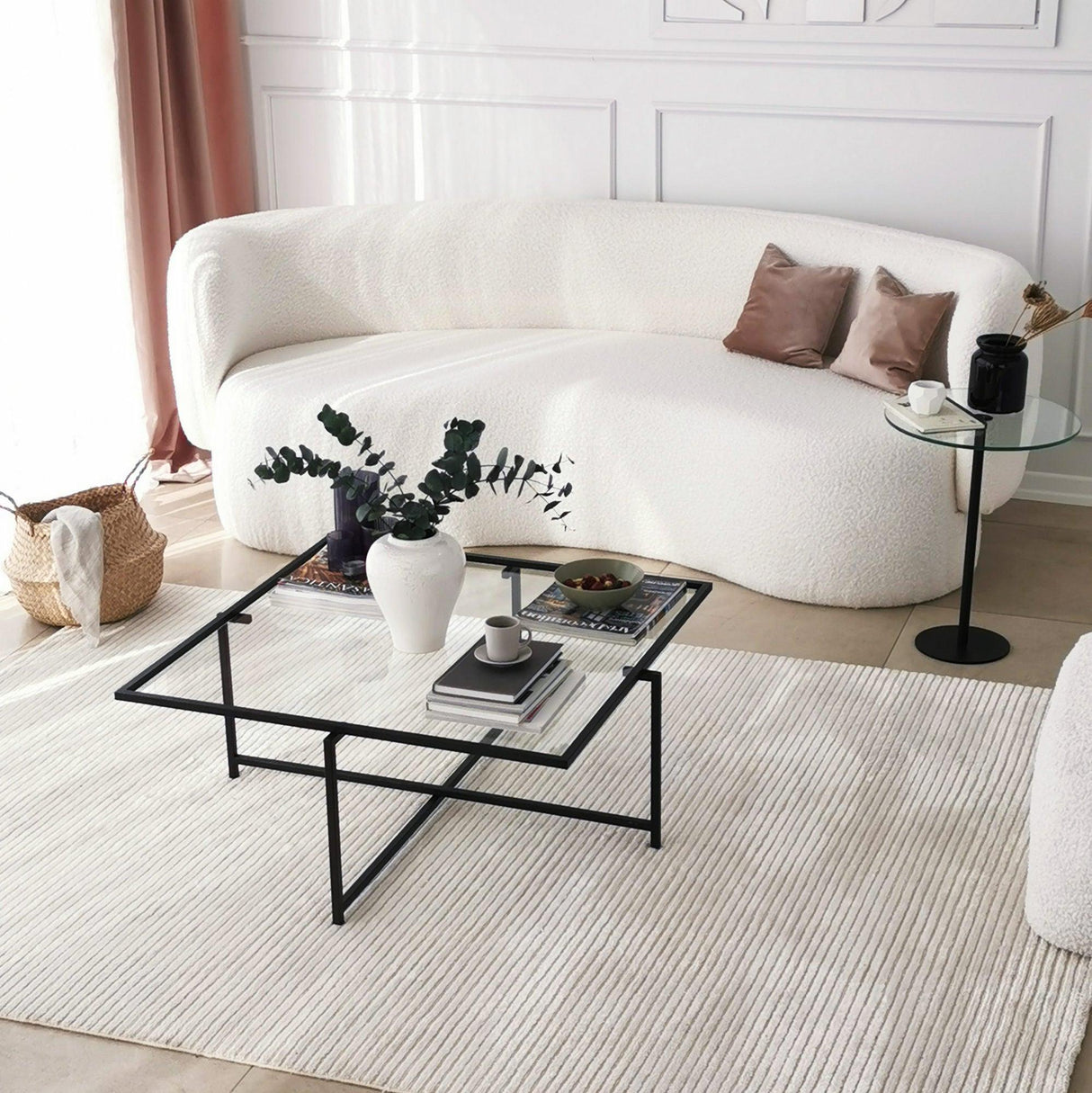 Măsuță de cafea Social, Diverse culori, 40x40x50 cm - Negru | SKU: 552NOS1434 | Măsuță de cafea Social, 40x40x50 cm, varianta Negru, produs pentru amenajarea locuinței, disponibil online în România la CasaMob