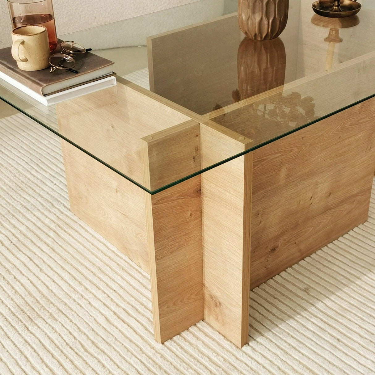Măsuță de cafea Escape, Diverse culori, Diverse dimensiuni - Stejar safir - 105x65x40 cm | SKU: 552NOS2271 | Măsuță de cafea Escape, varianta Stejar safir - 105x65x40 cm, produs pentru amenajarea locuinței, disponibil online în România la CasaMob
