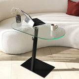 Masuta de cafea Ovale Lungo - Black, Negru, 35x75x70 cm