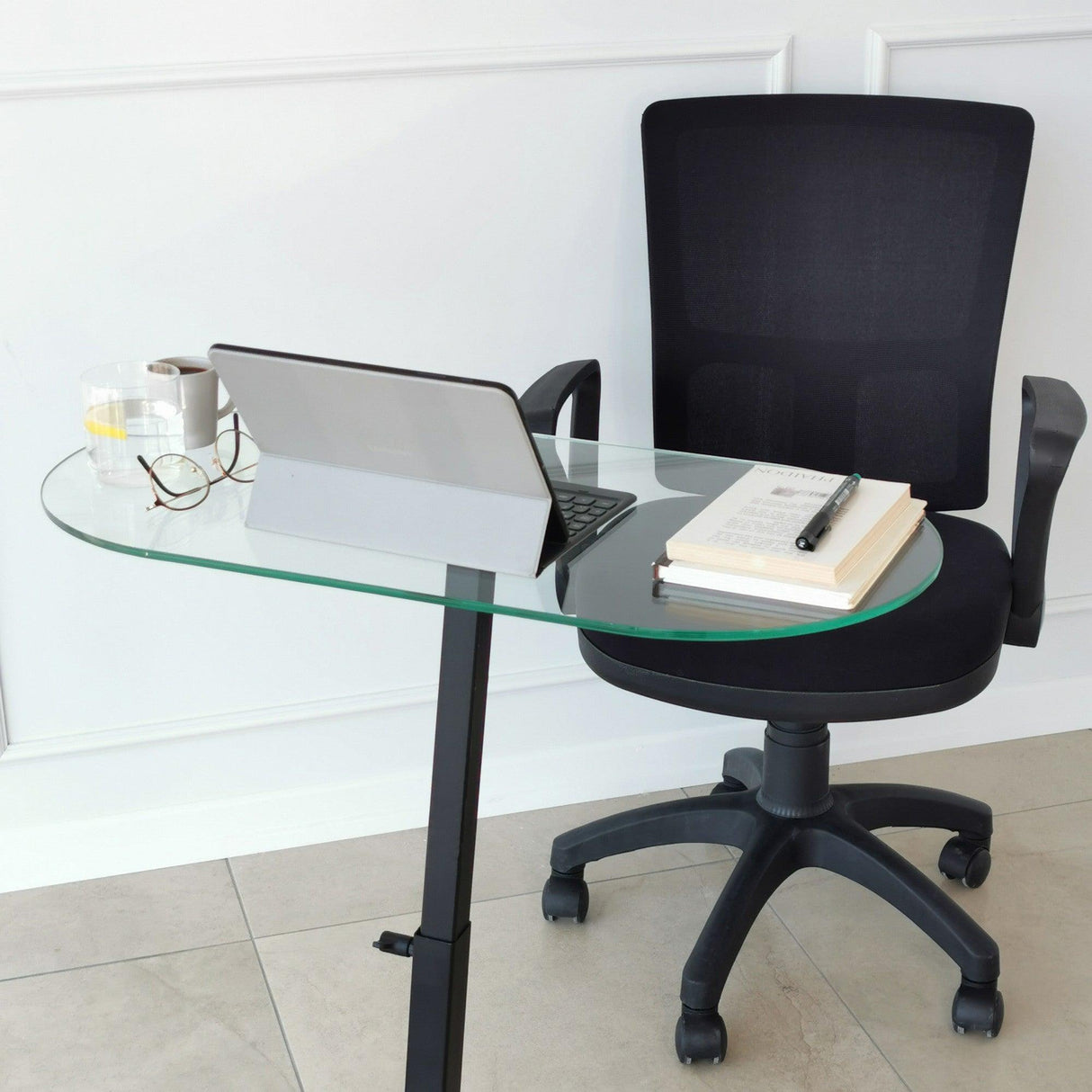Masuta de cafea Ovale Lungo - Black, Negru, 35x75x70 cm
