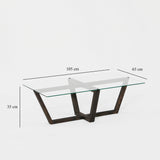 Măsuță de cafea Amalfi, Diverse culori, Diverse configurații, Diverse dimensiuni - Antracit - 105x65x35 cm - Standard | SKU: 552NOS1454 | Măsuță de cafea Amalfi, varianta Antracit - 105x65x35 cm - Standard, produs pentru amenajarea locuinței, disponibil online în România la CasaMob