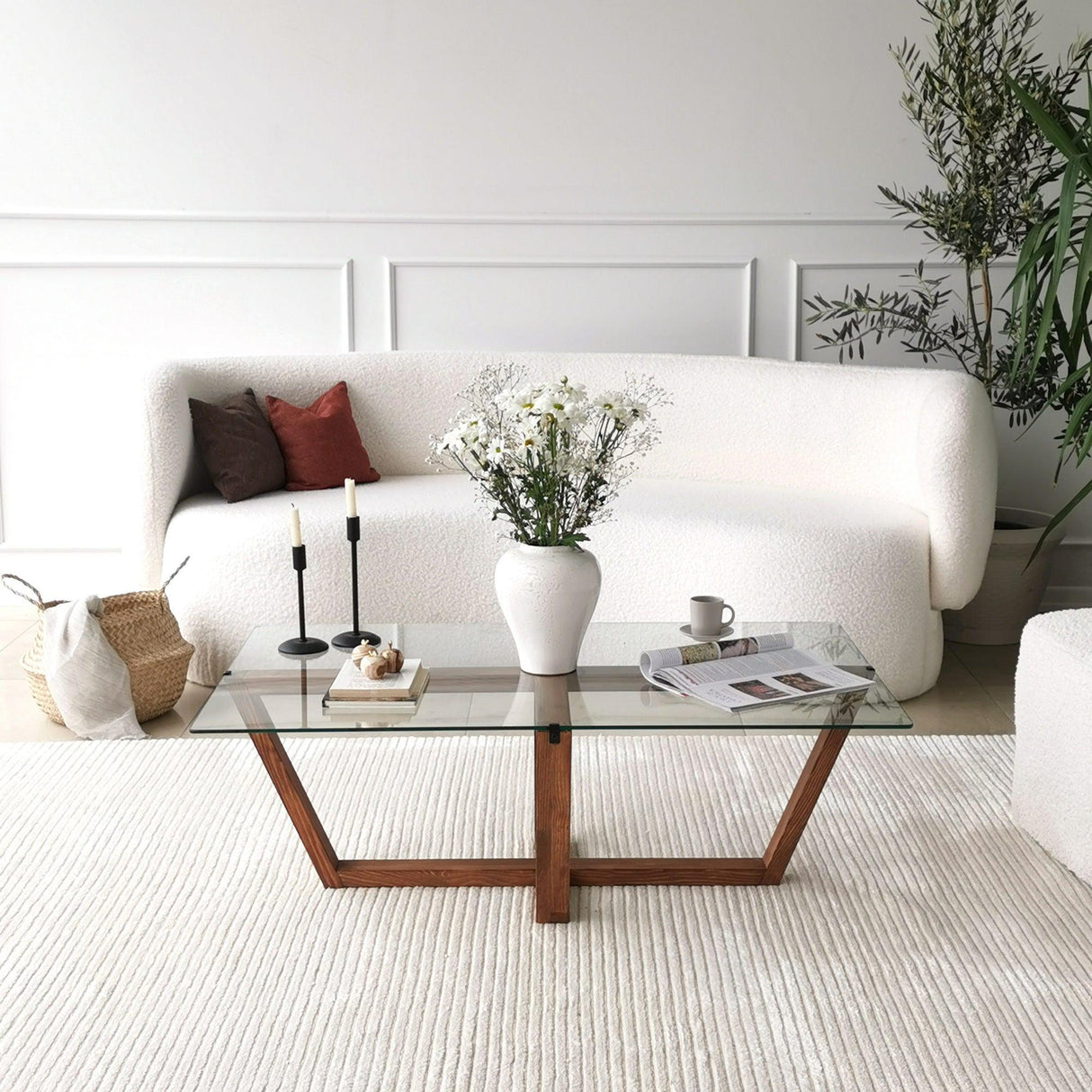 Măsuță de cafea Amalfi, Diverse culori, Diverse configurații, Diverse dimensiuni - Nuc - 105x65x35 cm - Standard | SKU: 552NOS2247 | Măsuță de cafea Amalfi, varianta Nuc - 105x65x35 cm - Standard, produs pentru amenajarea locuinței, disponibil online în România la CasaMob