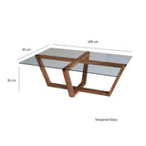 Măsuță de cafea Amalfi, Diverse culori, Diverse configurații, Diverse dimensiuni - Nuc - 105x65x35 cm - Standard | SKU: 552NOS2247 | Măsuță de cafea Amalfi, varianta Nuc - 105x65x35 cm - Standard, produs pentru amenajarea locuinței, disponibil online în România la CasaMob