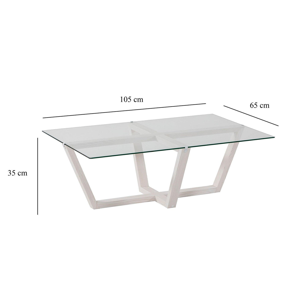 Măsuță de cafea Amalfi, Diverse culori, Diverse configurații, Diverse dimensiuni - Alb - 105x65x35 cm - Standard | SKU: 552NOS1453 | Măsuță de cafea Amalfi, varianta Alb - 105x65x35 cm - Standard, produs pentru amenajarea locuinței, disponibil online în România la CasaMob