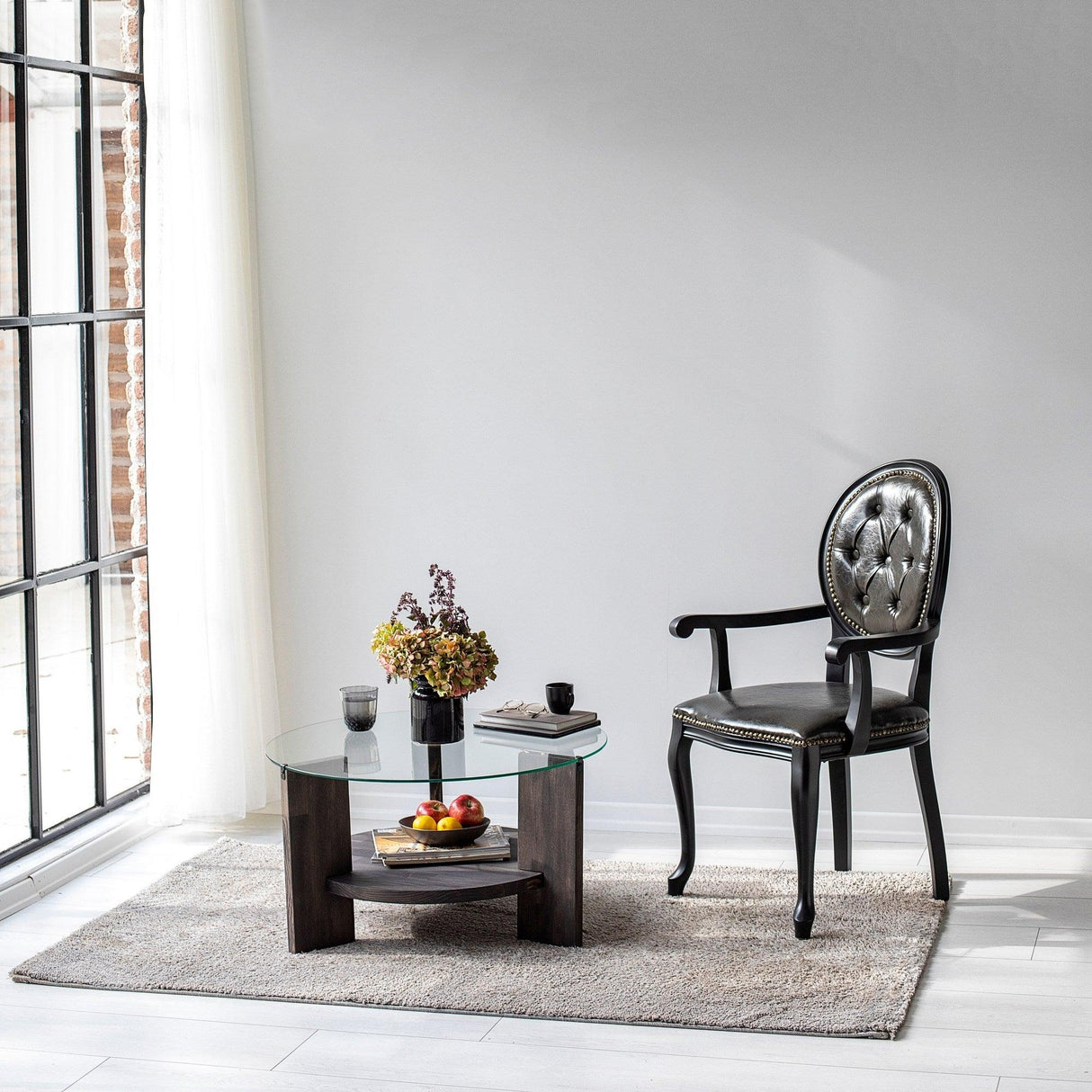 Măsuță de cafea Mahal, Diverse culori, 75x75x40 cm - Antracit | SKU: 552NOS1457 | Măsuță de cafea Mahal, 75x75x40 cm, varianta Antracit, produs pentru amenajarea locuinței, disponibil online în România la CasaMob