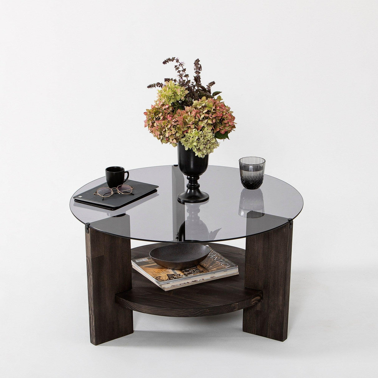 Masuta de cafea Mondo - Dark Grey, Gri, 75x40x75 cm