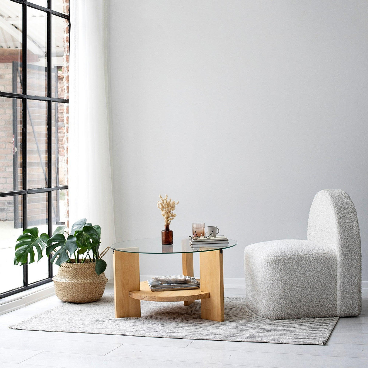 Măsuță de cafea Mahal, Diverse culori, 75x75x40 cm - Stejar | SKU: 552NOS1459 | Măsuță de cafea Mahal, 75x75x40 cm, varianta Stejar, produs pentru amenajarea locuinței, disponibil online în România la CasaMob