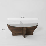 Măsuță de cafea Amphora, Diverse culori, Diverse dimensiuni - Nuc - 92x92x35 cm | SKU: 552NOS1471 | Măsuță de cafea Amphora, varianta Nuc - 92x92x35 cm, produs pentru amenajarea locuinței, disponibil online în România la CasaMob