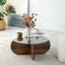 Măsuță de cafea Bubble Wood, Nuc, 75x75x35 cm, SKU 552NOS1472, imagine 1