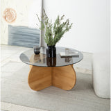 Măsuță de cafea Bubble Wood - Fume, Oak, Stejar, 75x75x35 cm
