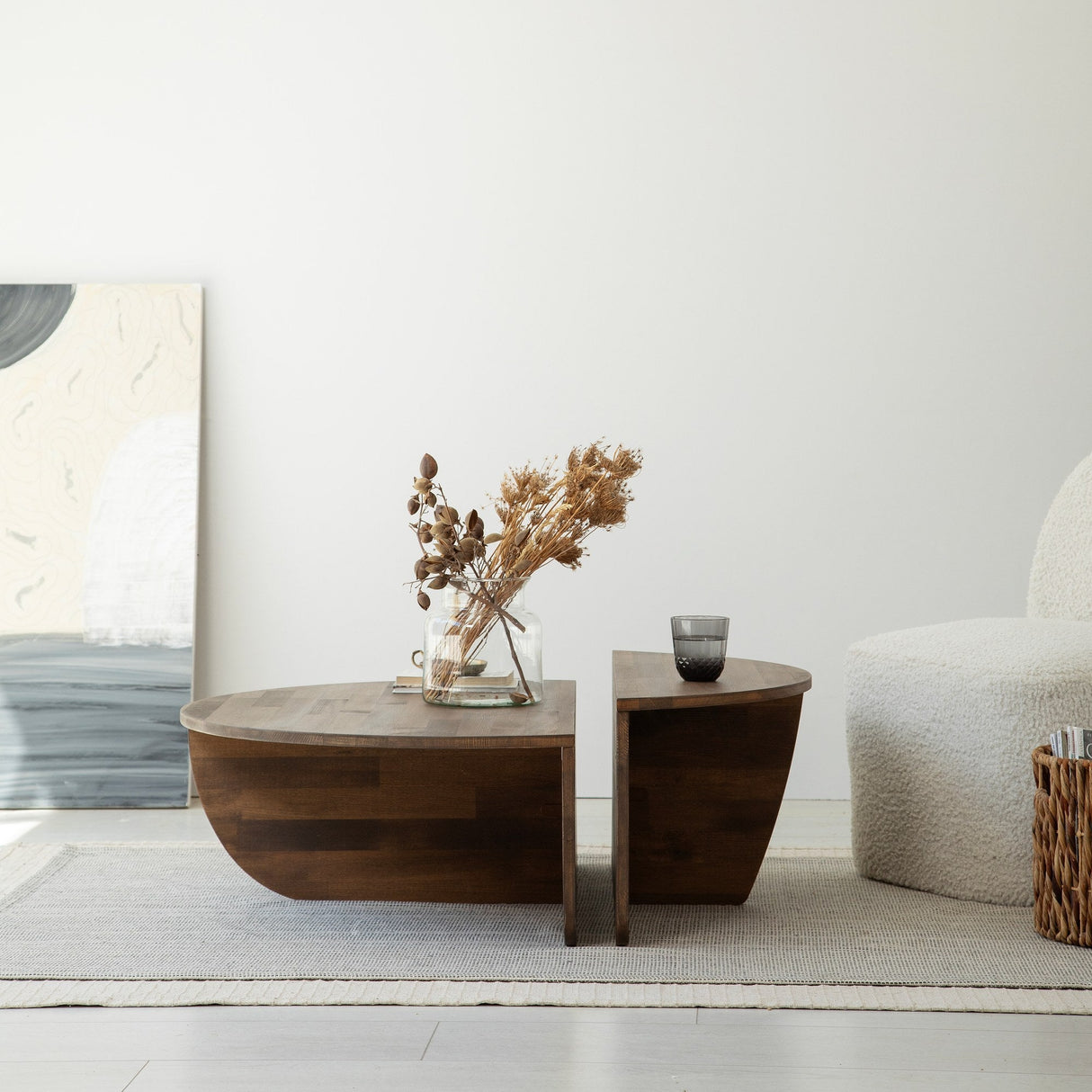 Măsuță de cafea Podium Wood, Diverse culori, 90x60x30 cm - Nuc | SKU: 552NOS1476 | Măsuță de cafea Podium Wood, 90x60x30 cm, varianta Nuc, produs pentru amenajarea locuinței, disponibil online în România la CasaMob
