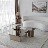 Măsuță de cafea Jazz, Diverse culori, 80x80x30 cm - Bej - Bronz | SKU: 552NOS1478 | Măsuță de cafea Jazz, 80x80x30 cm, varianta Bej - Bronz, produs pentru amenajarea locuinței, disponibil online în România la CasaMob