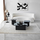 Măsuță de cafea Jazz, Diverse culori, 80x80x30 cm - Negru - Fumuriu | SKU: 552NOS1479 | Măsuță de cafea Jazz, 80x80x30 cm, varianta Negru - Fumuriu, produs pentru amenajarea locuinței, disponibil online în România la CasaMob