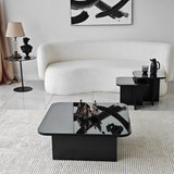 Măsuță de cafea Jazz, Diverse culori, 80x80x30 cm - Negru - Fumuriu | SKU: 552NOS1479 | Măsuță de cafea Jazz, 80x80x30 cm, varianta Negru - Fumuriu, produs pentru amenajarea locuinței, disponibil online în România la CasaMob