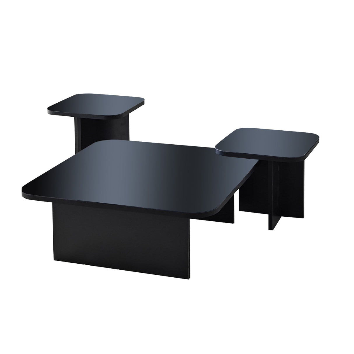 Măsuță de cafea Jazz, Diverse culori, 80x80x30 cm - Negru - Fumuriu | SKU: 552NOS1479 | Măsuță de cafea Jazz, 80x80x30 cm, varianta Negru - Fumuriu, produs pentru amenajarea locuinței, disponibil online în România la CasaMob