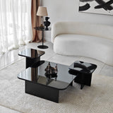 Măsuță de cafea Jazz, Diverse culori, 80x80x30 cm - Negru - Fumuriu | SKU: 552NOS1479 | Măsuță de cafea Jazz, 80x80x30 cm, varianta Negru - Fumuriu, produs pentru amenajarea locuinței, disponibil online în România la CasaMob