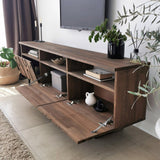 Comoda TV Aristo - Walnut, Nuc, 3 piese