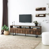 Comoda TV Helen - Walnut, Nuc, 50x12x15 cm