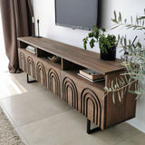 Comoda TV Helen - Walnut, Nuc, 50x12x15 cm