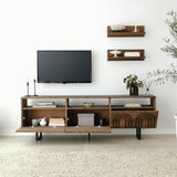Comoda TV Helen - Walnut, Nuc, 50x12x15 cm