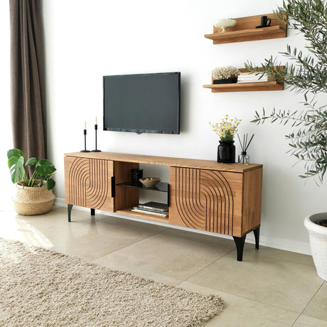 Comoda TV Lidya - Oak, Stejar, 50x12x15 cm