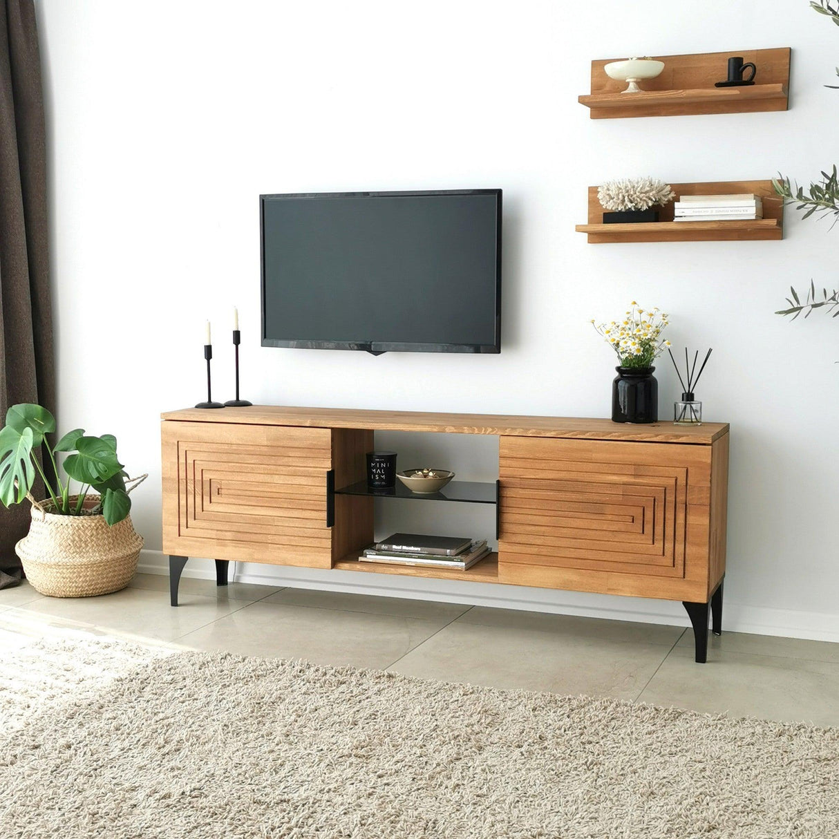 Comoda TV Joanne - Oak, Stejar, 50x12x15 cm