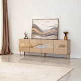 Comodă TV Leon, Diverse culori, 180x35x59 cm - Bronz - Auriu | SKU: 552NOS1527 | Comodă TV Leon, 180x35x59 cm, varianta Bronz - Auriu, produs pentru amenajarea locuinței, disponibil online în România la CasaMob