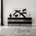 Negru - Fumuriu | SKU: 552NOS1528 | Comodă TV Leon, 180x35x59 cm, varianta Negru - Fumuriu, produs pentru amenajarea locuinței, disponibil online în România la CasaMob