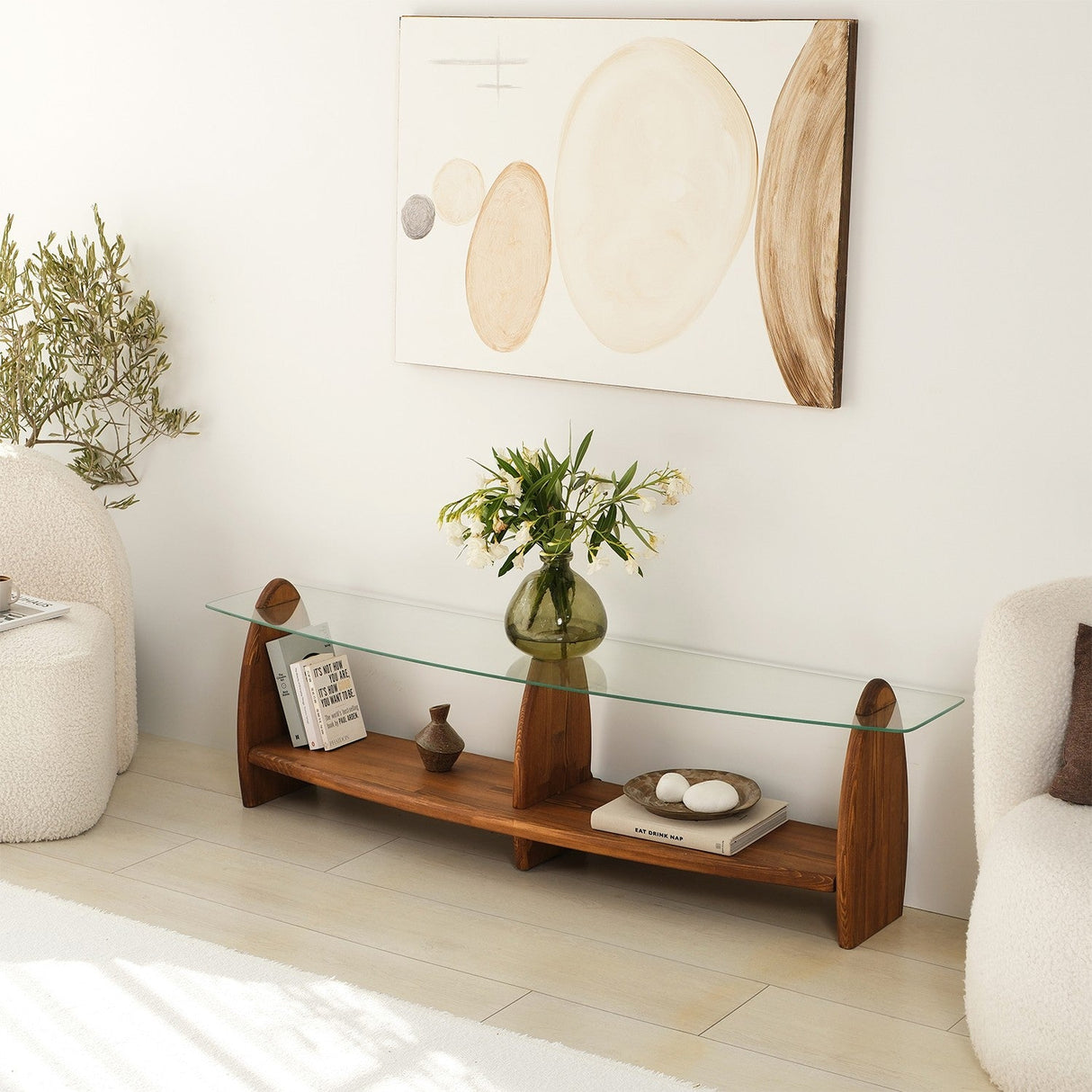 Comodă TV Surf, Diverse culori, 160x35x45 cm - Castaniu - Transparent | SKU: 552NOS1533 | Comodă TV Surf, 160x35x45 cm, varianta Castaniu - Transparent, produs pentru amenajarea locuinței, disponibil online în România la CasaMob