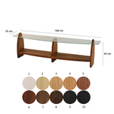 Comodă TV Surf, Diverse culori, 160x35x45 cm - Castaniu - Transparent | SKU: 552NOS1533 | Comodă TV Surf, 160x35x45 cm, varianta Castaniu - Transparent, produs pentru amenajarea locuinței, disponibil online în România la CasaMob