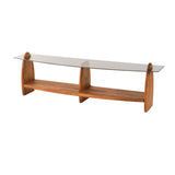 Comodă TV Surf, Diverse culori, 160x35x45 cm - Castaniu - Fumuriu | SKU: 552NOS1534 | Comodă TV Surf, 160x35x45 cm, varianta Castaniu - Fumuriu, produs pentru amenajarea locuinței, disponibil online în România la CasaMob