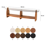 Comodă TV Surf, Diverse culori, 160x35x45 cm - Castaniu - Fumuriu | SKU: 552NOS1534 | Comodă TV Surf, 160x35x45 cm, varianta Castaniu - Fumuriu, produs pentru amenajarea locuinței, disponibil online în România la CasaMob