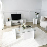 Comodă TV Escape TV, Diverse culori, 158x35x40 cm - Alb | SKU: 552NOS1601 | Comodă TV Escape TV, 158x35x40 cm, varianta Alb, produs pentru amenajarea locuinței, disponibil online în România la CasaMob