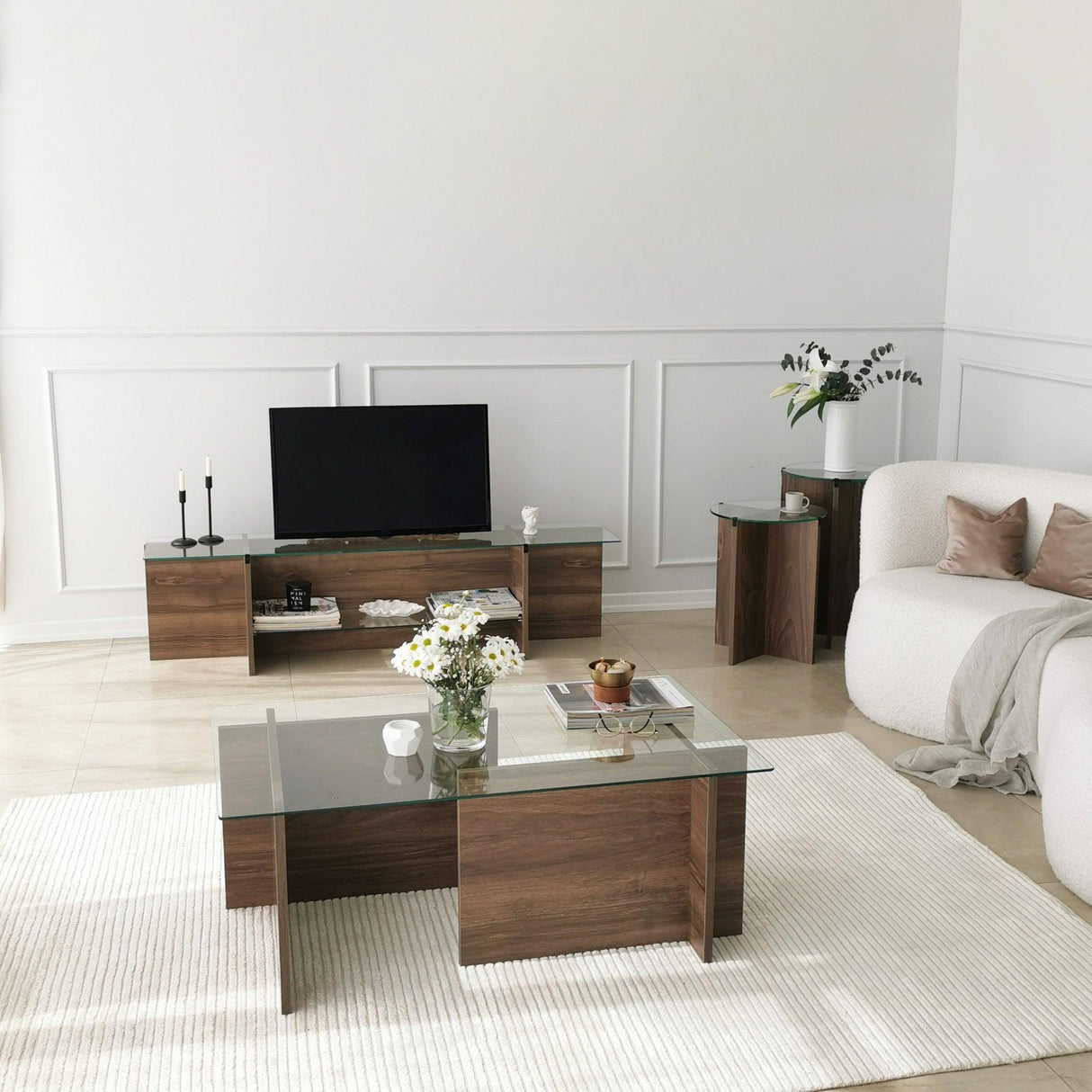 Comodă TV Escape TV, Diverse culori, 158x35x40 cm - Nuc | SKU: 552NOS1602 | Comodă TV Escape TV, 158x35x40 cm, varianta Nuc, produs pentru amenajarea locuinței, disponibil online în România la CasaMob