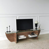 Comodă TV Lily TV, Diverse culori, 158x35x40 cm - Nuc | SKU: 552NOS1604 | Comodă TV Lily TV, 158x35x40 cm, varianta Nuc, produs pentru amenajarea locuinței, disponibil online în România la CasaMob