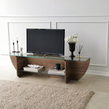 Comodă TV Lily TV, Diverse culori, 158x35x40 cm - Nuc | SKU: 552NOS1604 | Comodă TV Lily TV, 158x35x40 cm, varianta Nuc, produs pentru amenajarea locuinței, disponibil online în România la CasaMob