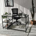 Birou Master M101, Negru, 60x75x130 cm, SKU 552NOS1703