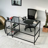 Birou Master M101F, Negru, 60x75x130 cm