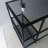 Birou Master M101F, Negru, 60x75x130 cm