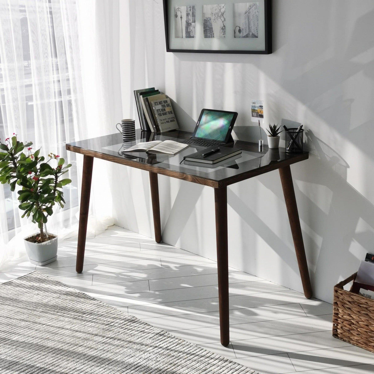 Birou Cozy, Nuc, 60x73x110 cm