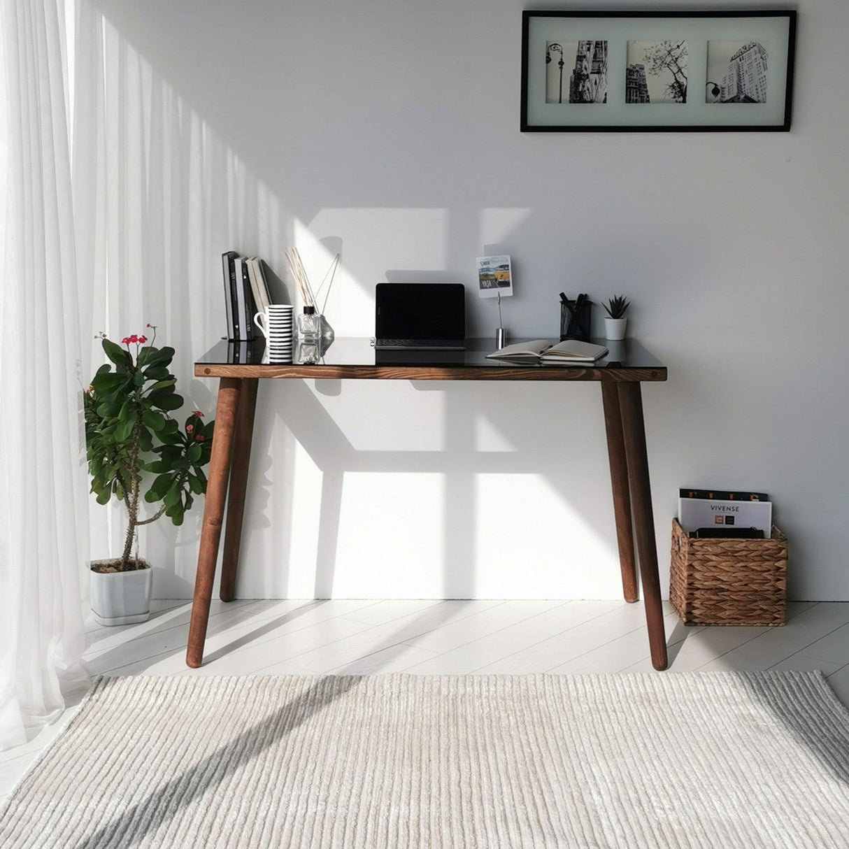 Birou Cozy, Nuc, 60x73x110 cm