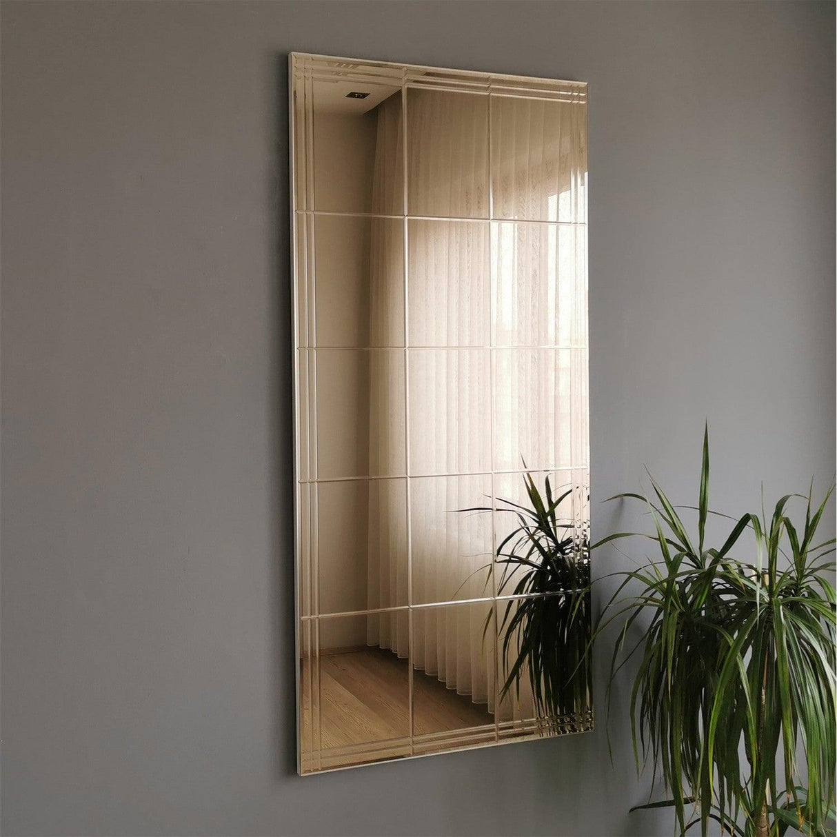 Oglindă NSTLA308d, Argint, 2x130x62 cm
