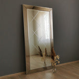 Oglinda decorativa Avant, Argint, 65x130x2 cm