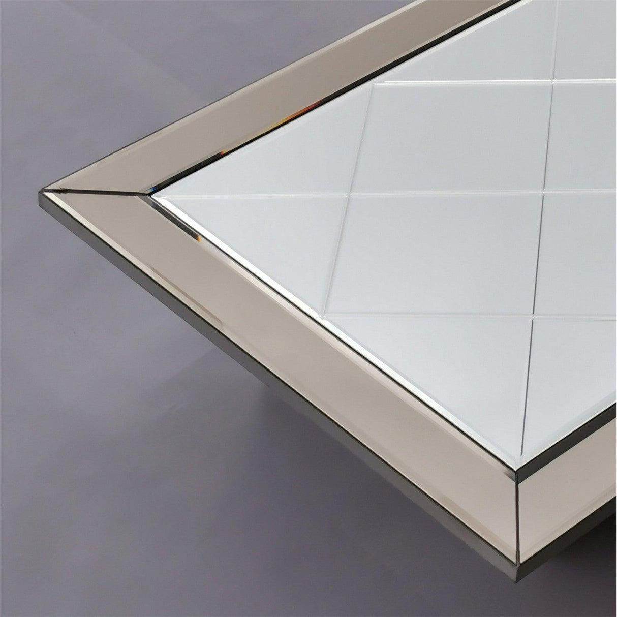 Oglinda decorativa Avant, Argint, 65x130x2 cm