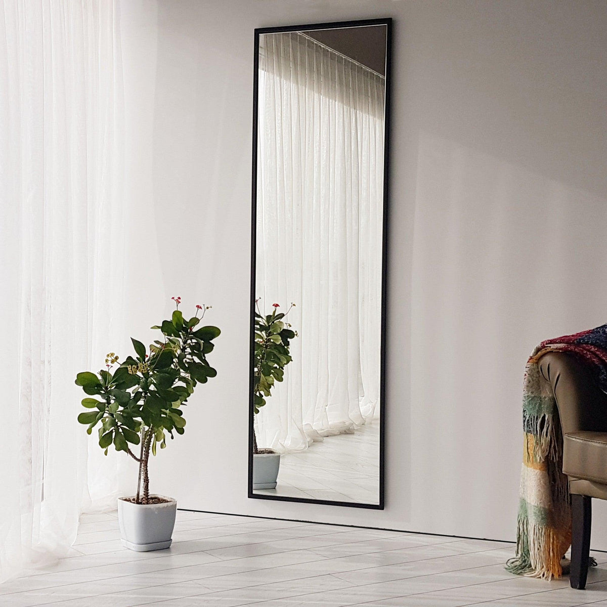 Oglinda Cheval Coolaina, Negru, 50x170x60 cm, SKU 552NOS2213