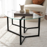 Set masuta de cafea Bellisimo - Black, Negru mat, 82x40x58 cm
